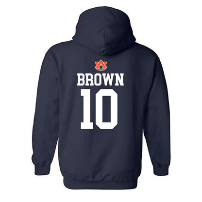 Auburn - NCAA Women's Soccer : Samantha Brown - Replica Shersey Hooded Sweatshirt