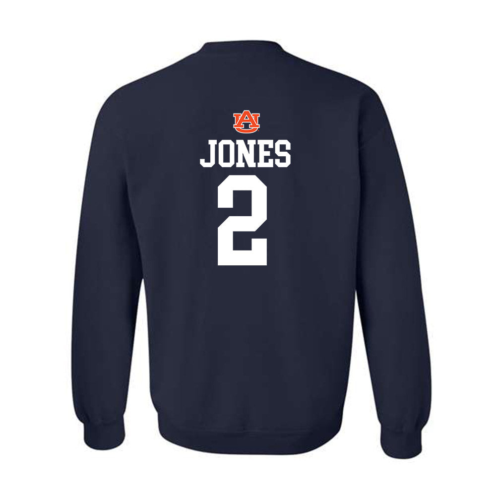 Auburn - NCAA Men's Basketball : Denver Jones - Replica Shersey Crewneck Sweatshirt