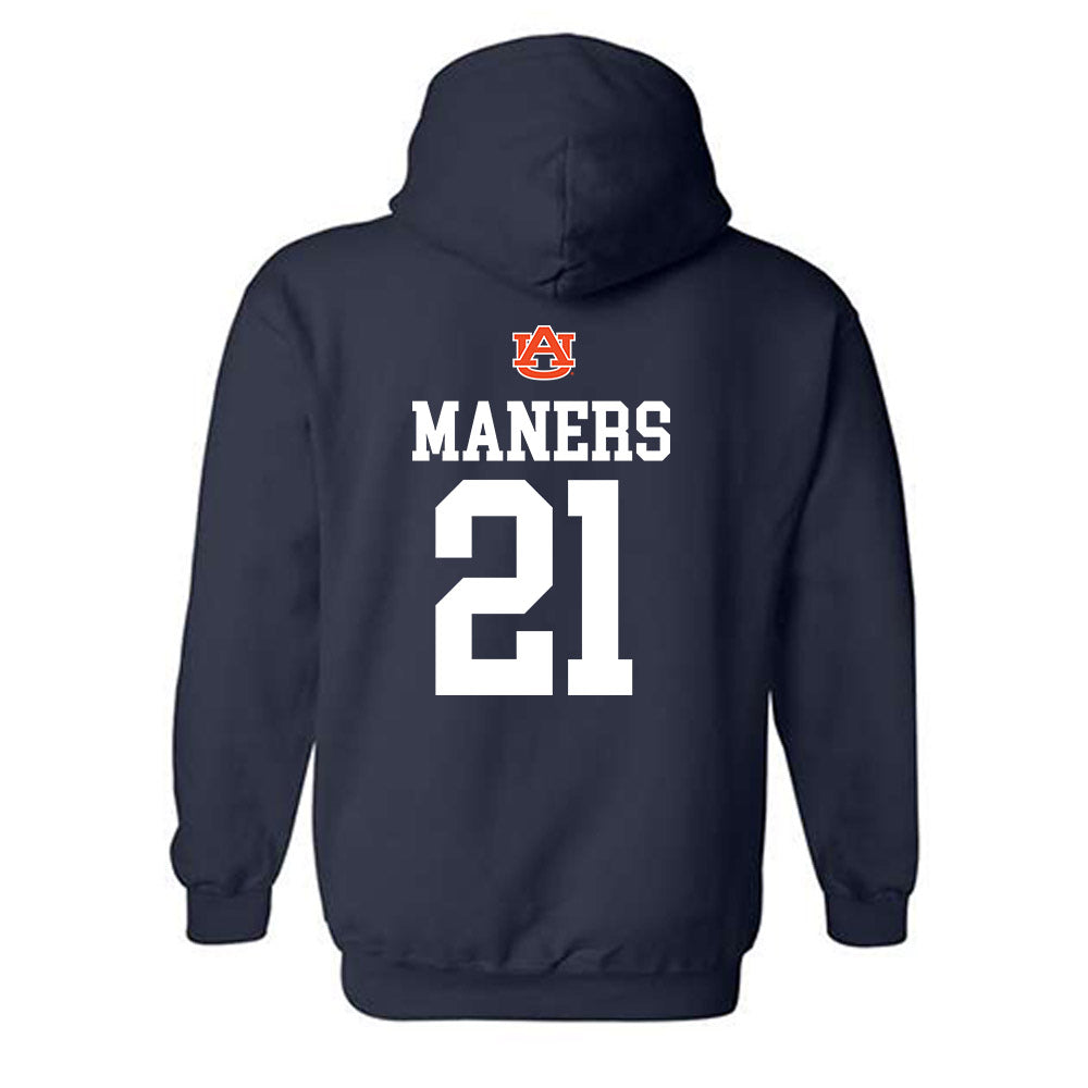 Auburn - NCAA Baseball : Mason Maners - Replica Shersey Hooded Sweatshirt