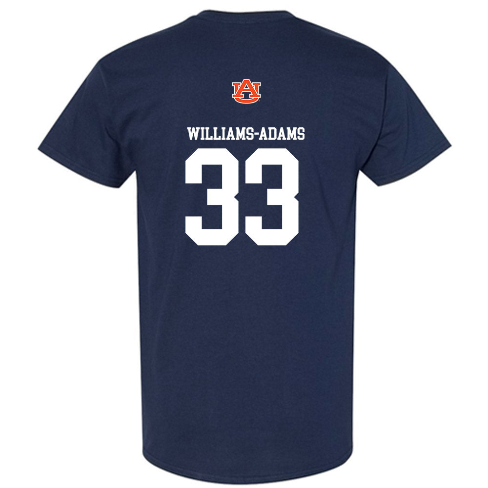 Auburn - NCAA Men's Basketball : Sebastian Williams-Adams - Replica Shersey T-Shirt-1