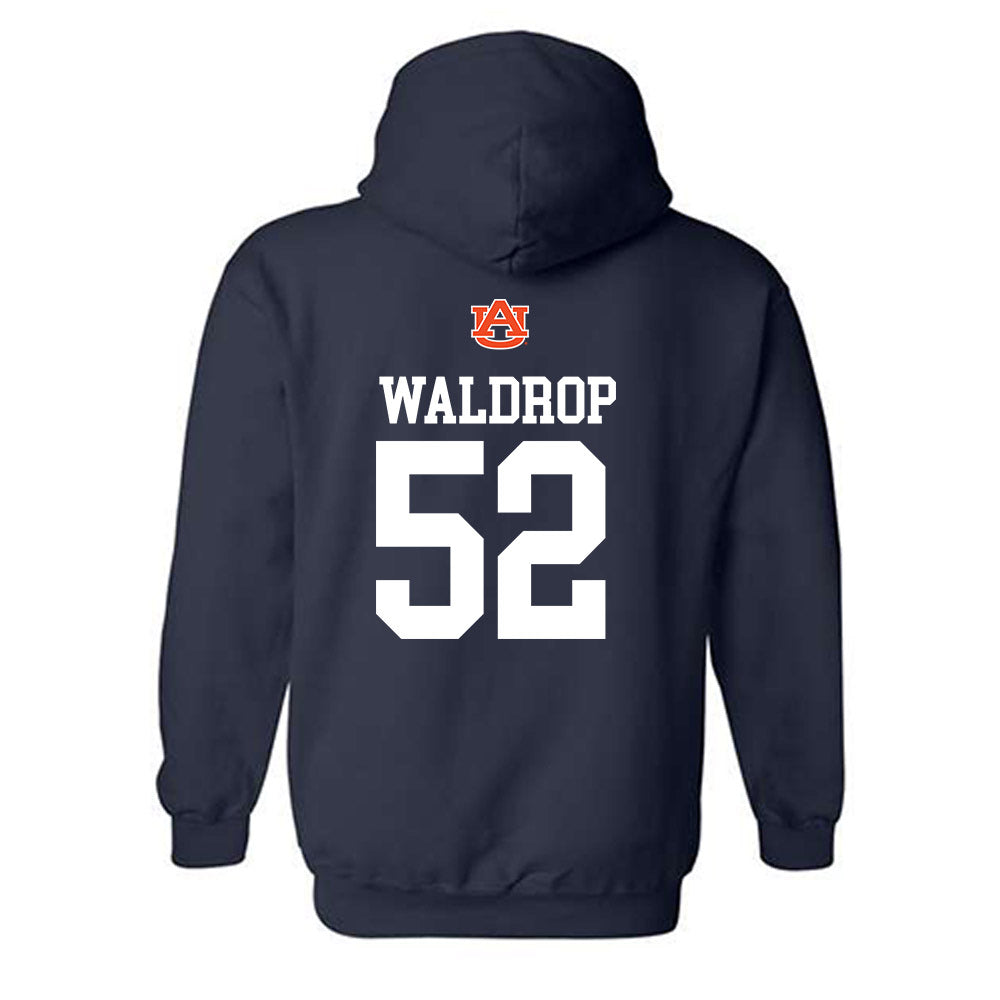 Auburn - NCAA Baseball : Tanner Waldrop - Replica Shersey Hooded Sweatshirt-1