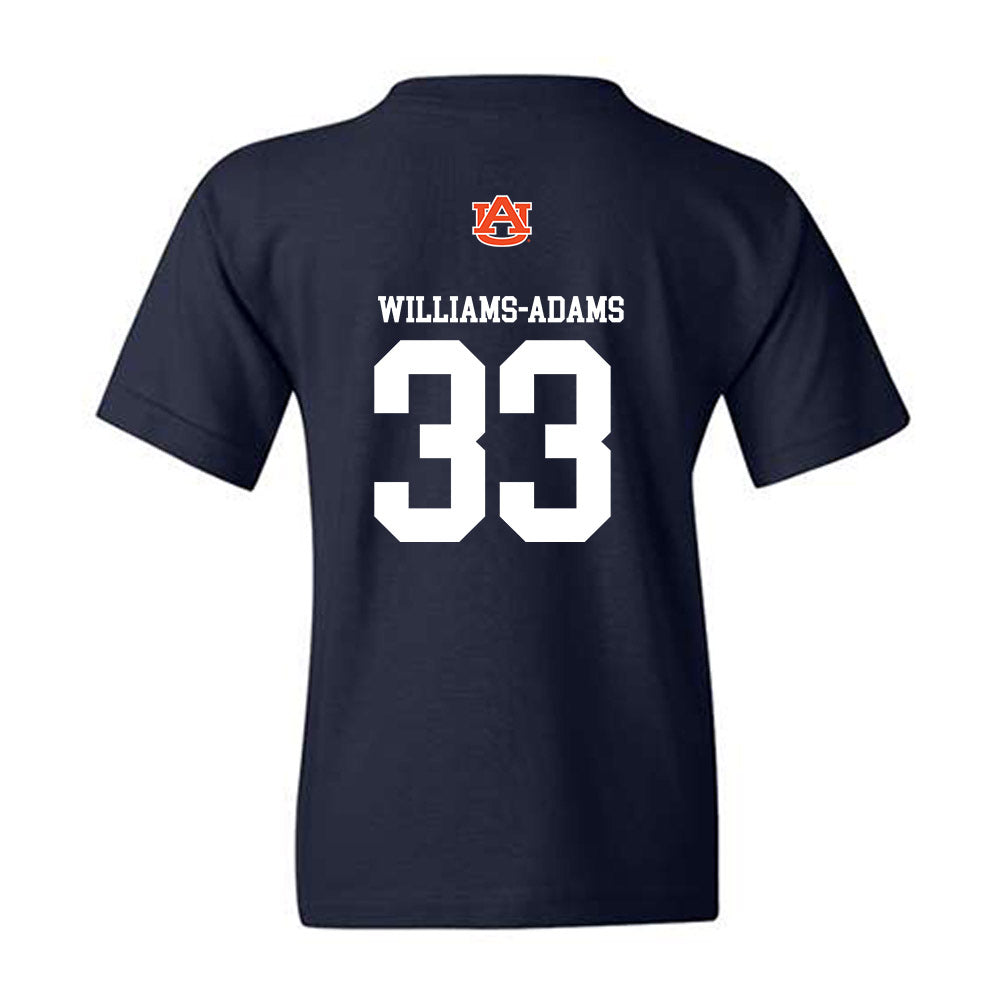 Auburn - NCAA Men's Basketball : Sebastian Williams-Adams - Replica Shersey Youth T-Shirt-1