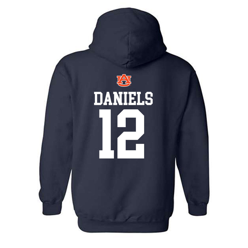 Auburn - NCAA Football : Ashton Daniels - Replica Shersey Hooded Sweatshirt-1