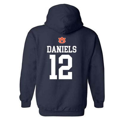 Auburn - NCAA Football : Ashton Daniels - Replica Shersey Hooded Sweatshirt-1