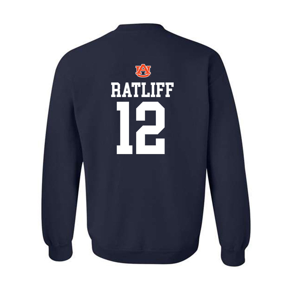 Auburn - NCAA Softball : Ava Ratliff - Replica Shersey Crewneck Sweatshirt-1