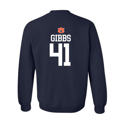 Auburn - NCAA Football : Connor Gibbs - Replica Shersey Crewneck Sweatshirt-1