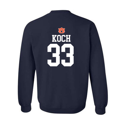 Auburn - NCAA Baseball : Mason Koch - Replica Shersey Crewneck Sweatshirt-1