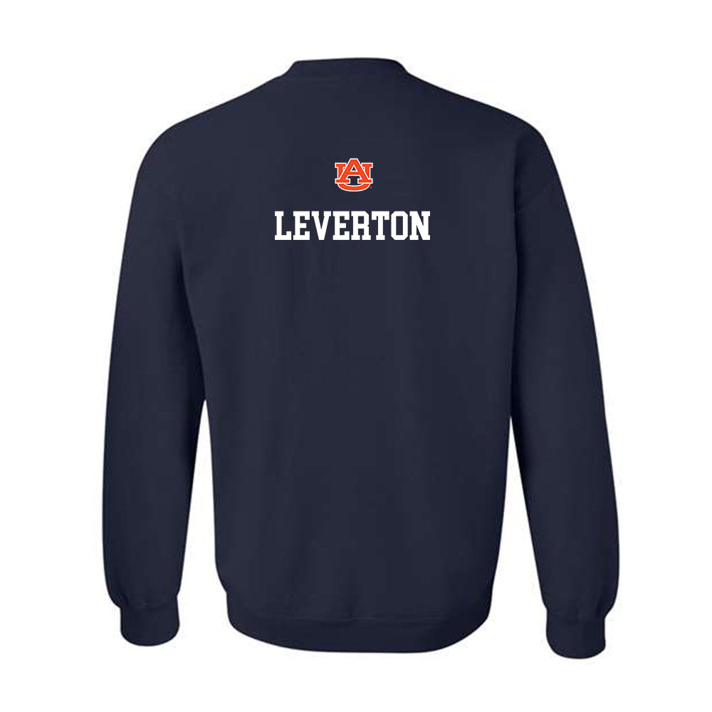 Auburn - NCAA Women's Gymnastics : Mia Leverton - Replica Shersey Crewneck Sweatshirt-1