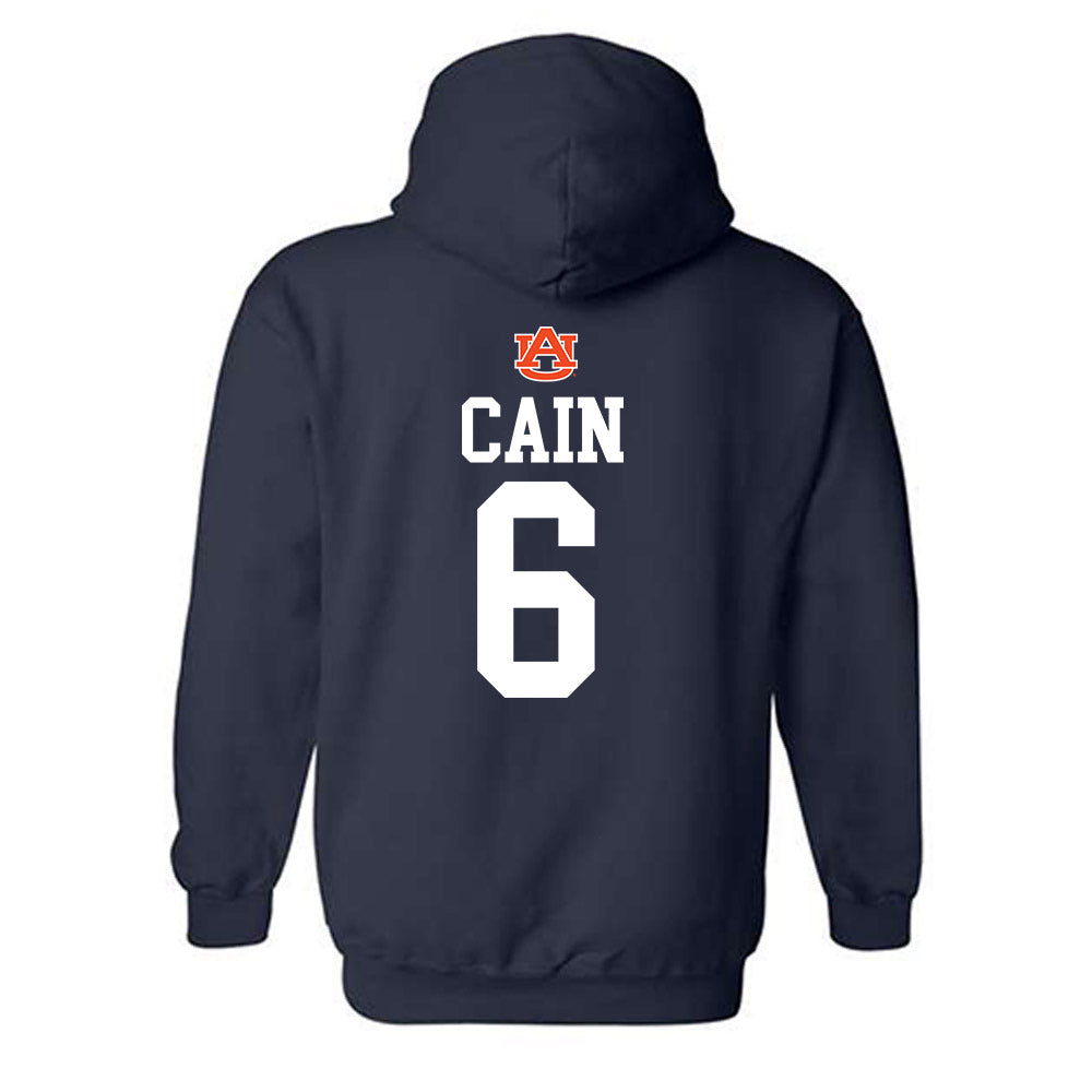 Auburn - NCAA Football : Bryce Cain - Replica Shersey Hooded Sweatshirt