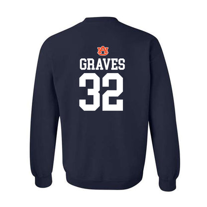 Auburn - NCAA Baseball : Griffin Graves - Replica Shersey Crewneck Sweatshirt