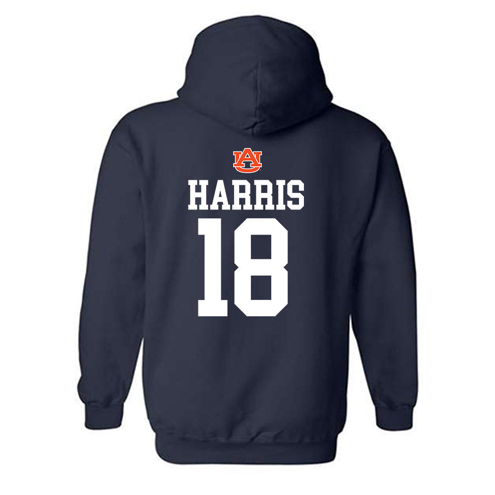 Auburn - NCAA Football : Kaleb Harris - Replica Shersey Hooded Sweatshirt