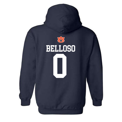 Auburn - NCAA Women's Basketball : Angena Belloso - Replica Shersey Hooded Sweatshirt-1