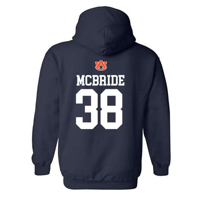 Auburn - NCAA Baseball : Conner McBride - Replica Shersey Hooded Sweatshirt