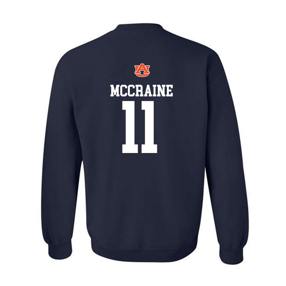 Auburn - NCAA Baseball : Brandon McCraine - Replica Shersey Crewneck Sweatshirt-1