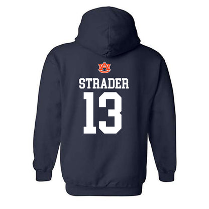 Auburn - NCAA Football : Raion Strader - Replica Shersey Hooded Sweatshirt-1