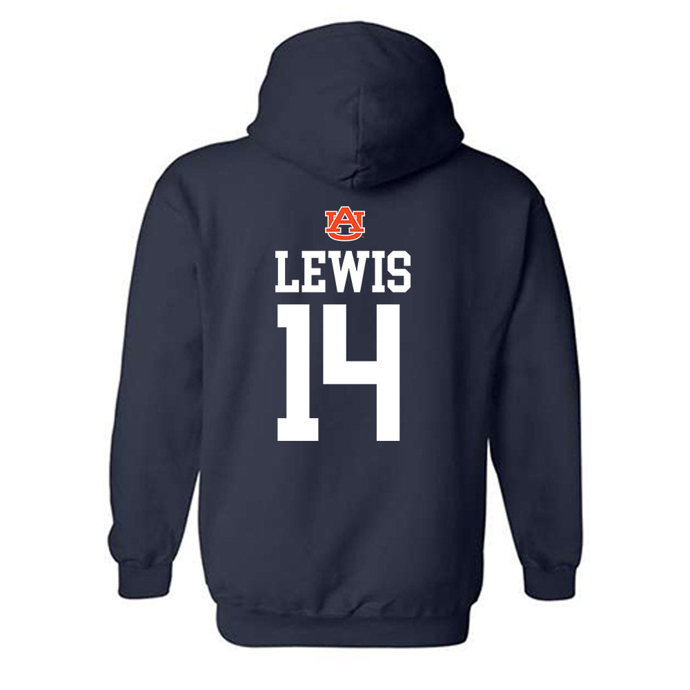 Auburn - NCAA Football : Robert Lewis - Replica Shersey Hooded Sweatshirt