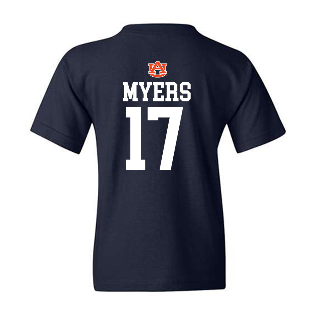Auburn - NCAA Football : Will Myers - Replica Shersey Youth T-Shirt-1