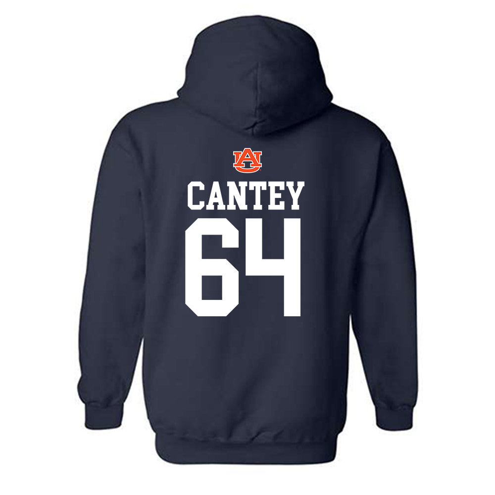 Auburn - NCAA Football : Benton Cantey - Replica Shersey Hooded Sweatshirt-1