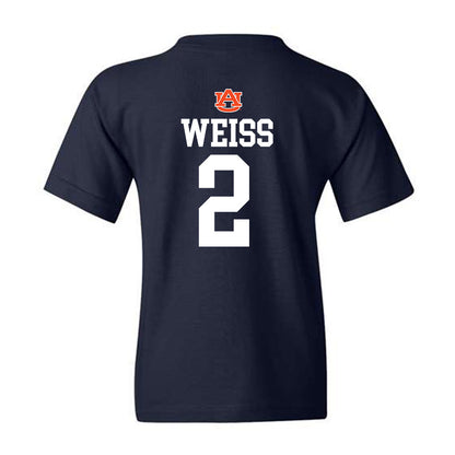 Auburn - NCAA Baseball : Cooper Weiss - Replica Shersey Youth T-Shirt