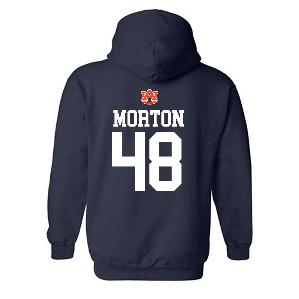 Auburn - NCAA Football : Eli Morton - Replica Shersey Hooded Sweatshirt-1