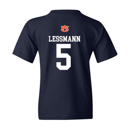 Auburn - NCAA Softball : georgia lessmann - Replica Shersey Youth T-Shirt-1