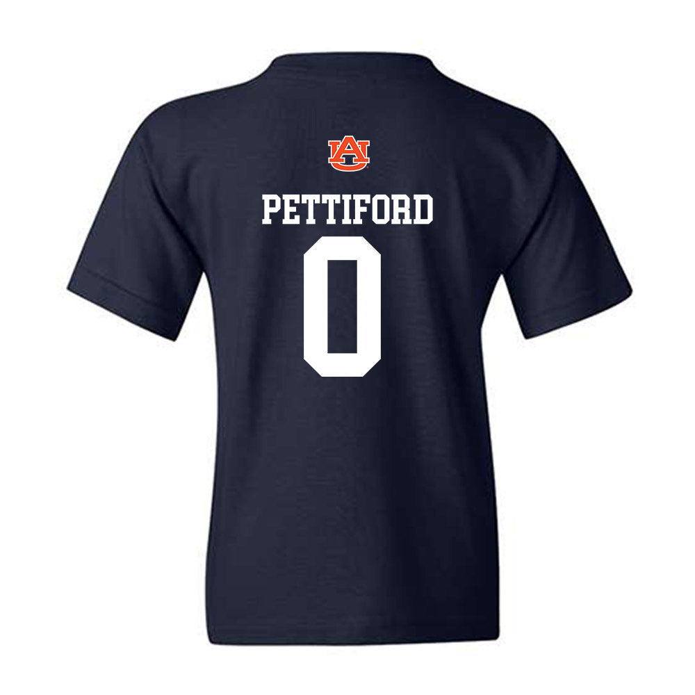 Auburn - NCAA Men's Basketball : Tahaad Pettiford - Replica Shersey Youth T-Shirt-1