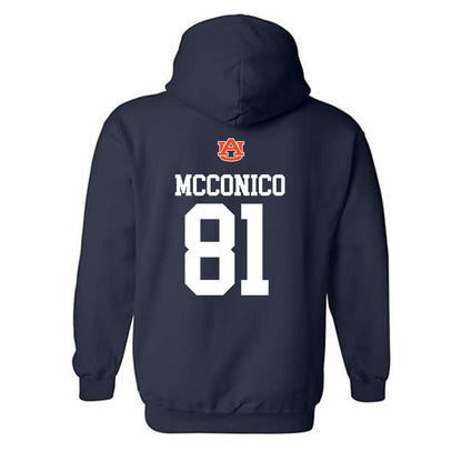 Auburn - NCAA Football : Greg McConico - Replica Shersey Hooded Sweatshirt