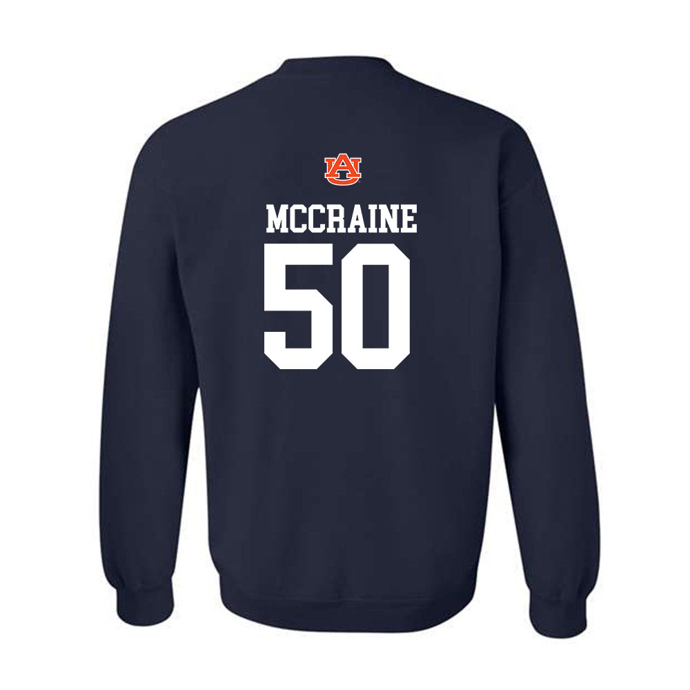 Auburn - NCAA Baseball : Brandon McCraine - Replica Shersey Crewneck Sweatshirt-1