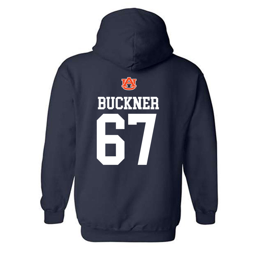 Auburn - NCAA Football : JR Buckner - Replica Shersey Hooded Sweatshirt