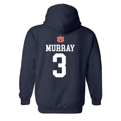Auburn - NCAA Football : Chris Murray - Replica Shersey Hooded Sweatshirt-1