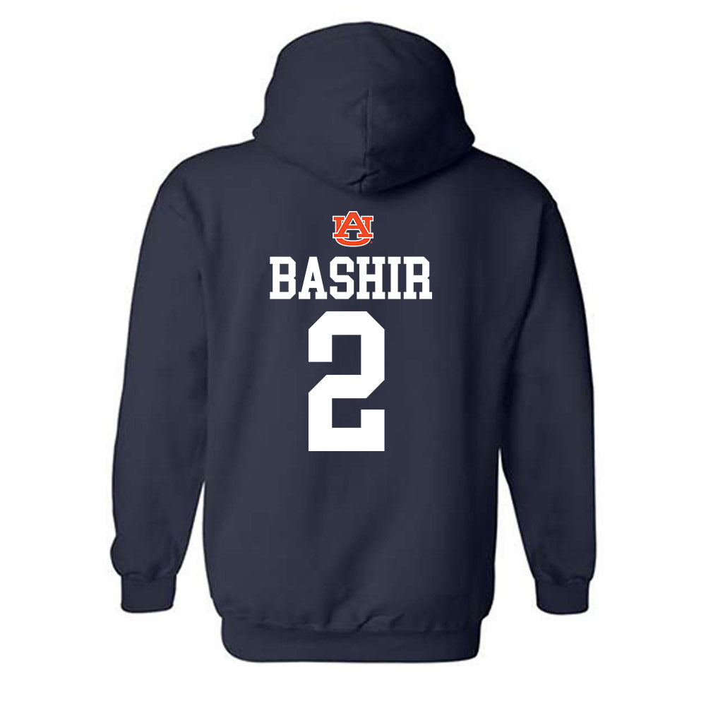Auburn - NCAA Men's Basketball : Abdul Bashir - Replica Shersey Hooded Sweatshirt-1