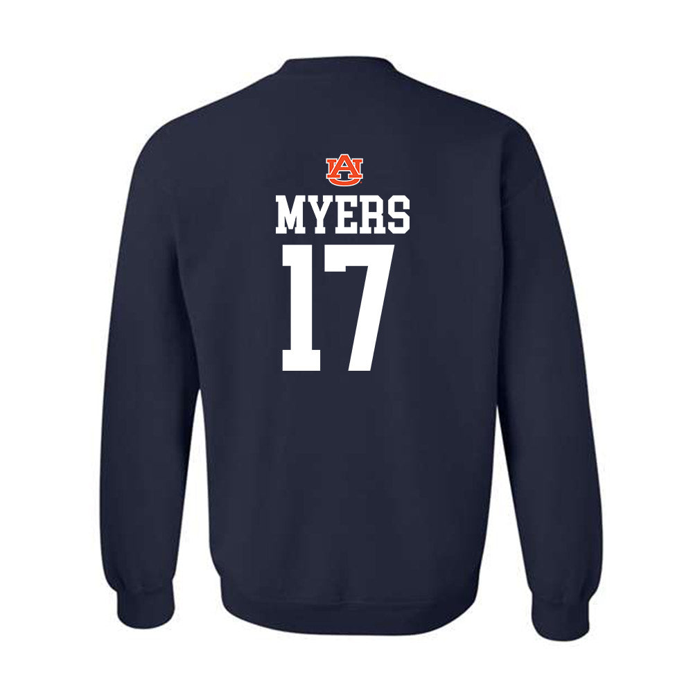 Auburn - NCAA Football : Will Myers - Replica Shersey Crewneck Sweatshirt-1
