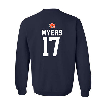 Auburn - NCAA Football : Will Myers - Replica Shersey Crewneck Sweatshirt-1