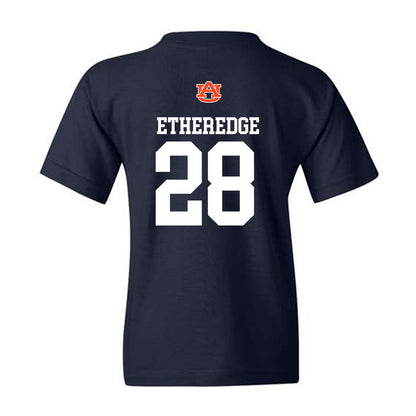 Auburn - NCAA Football : Camden Etheredge - Youth T-Shirt Replica Shersey