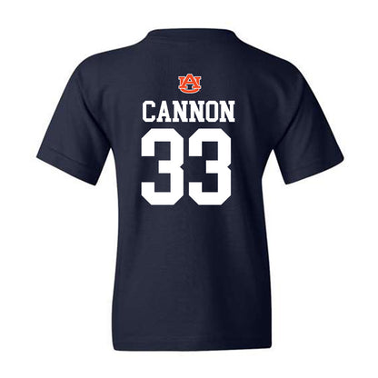 Auburn - NCAA Baseball : Will Cannon - Replica Shersey Youth T-Shirt