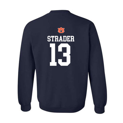 Auburn - NCAA Football : Raion Strader - Replica Shersey Crewneck Sweatshirt-1