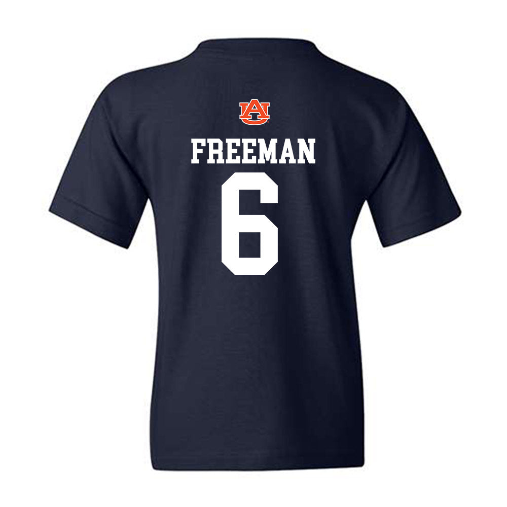 Auburn - NCAA Men's Basketball : Elyjah Freeman - Replica Shersey Youth T-Shirt-1