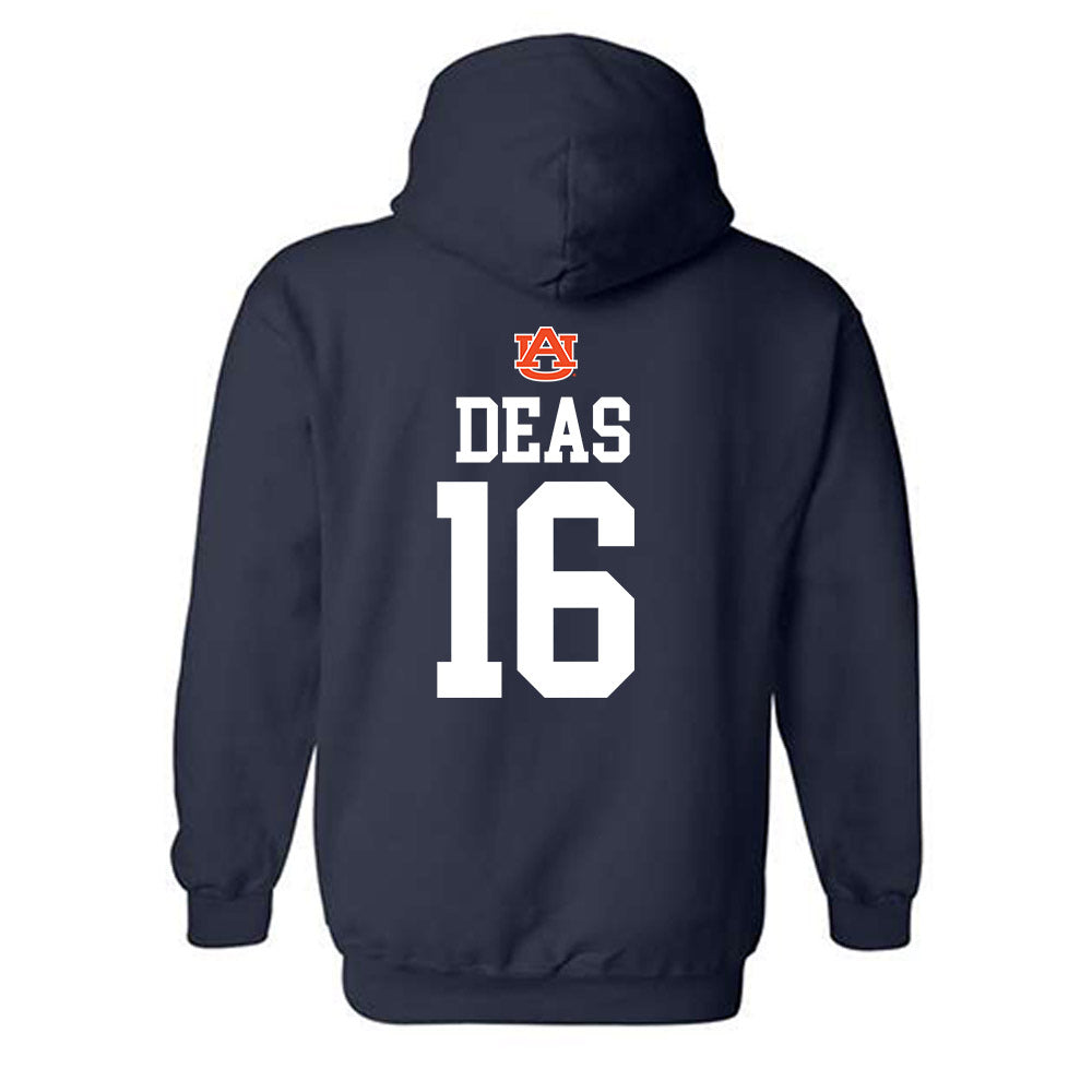 Auburn - NCAA Football : Bryce Deas - Replica Shersey Hooded Sweatshirt-1