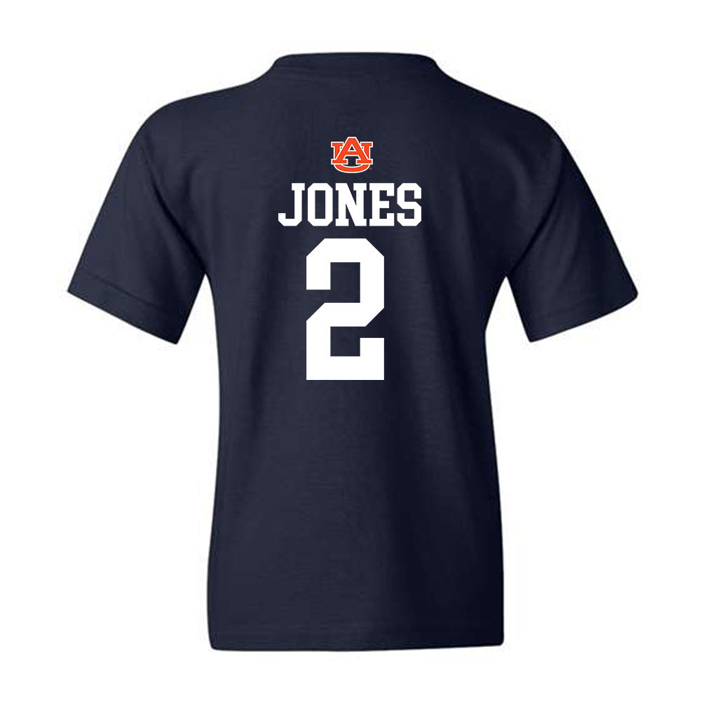 Auburn - NCAA Men's Basketball : Denver Jones - Replica Shersey Youth T-Shirt