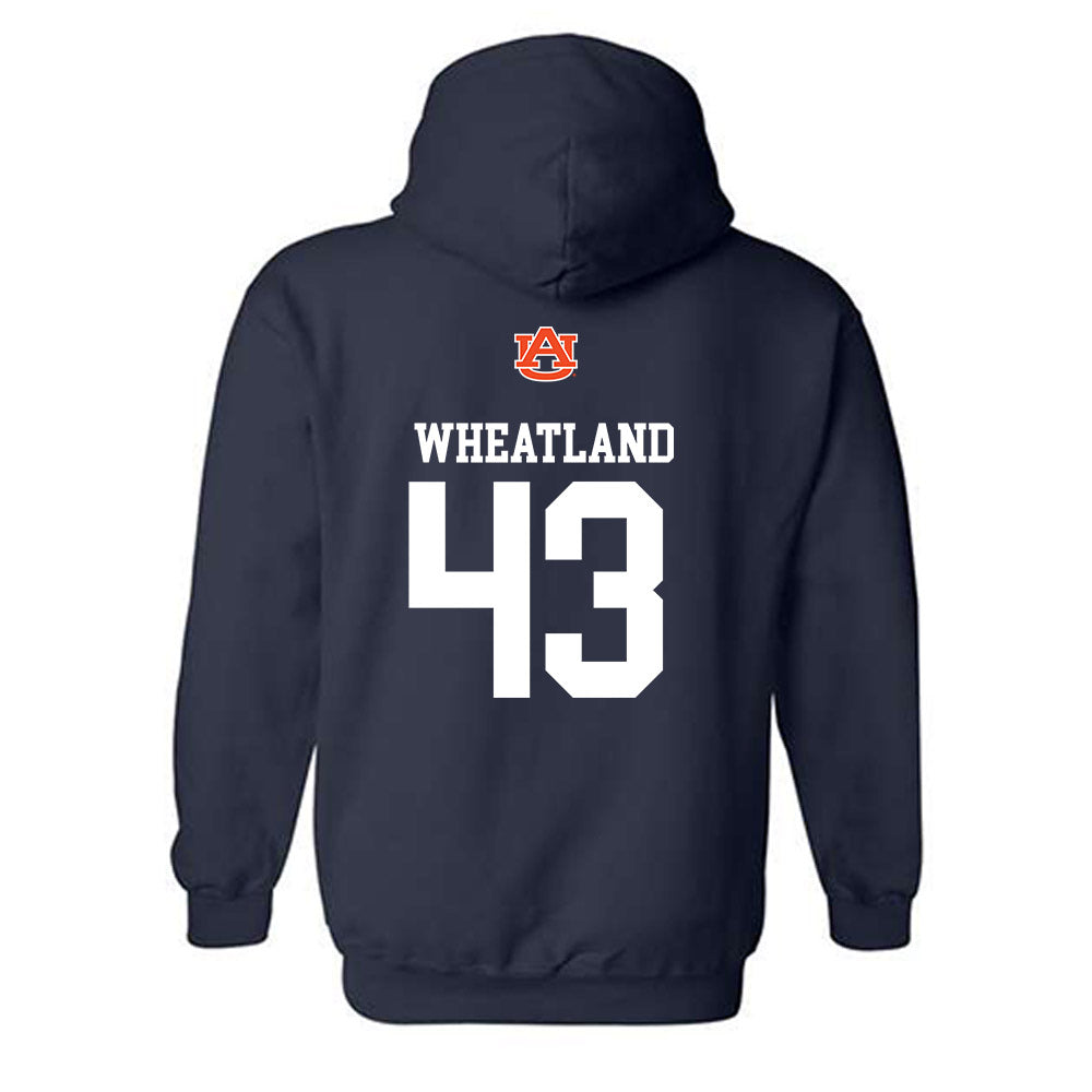 Auburn - NCAA Football : Caleb Wheatland - Replica Shersey Hooded Sweatshirt-1