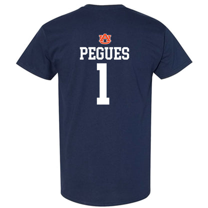 Auburn - NCAA Men's Basketball : JP Pegues - Replica Shersey T-Shirt