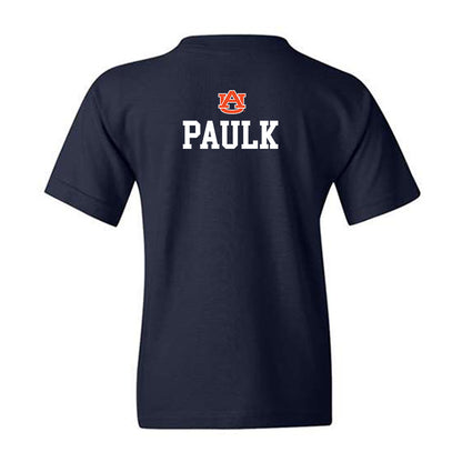 Auburn - NCAA Men's Swimming & Diving : River Paulk - Replica Shersey Youth T-Shirt-1