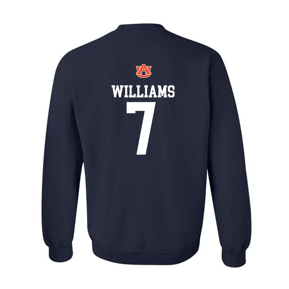 Auburn - NCAA Men's Basketball : CJ Williams - Replica Shersey Crewneck Sweatshirt-1