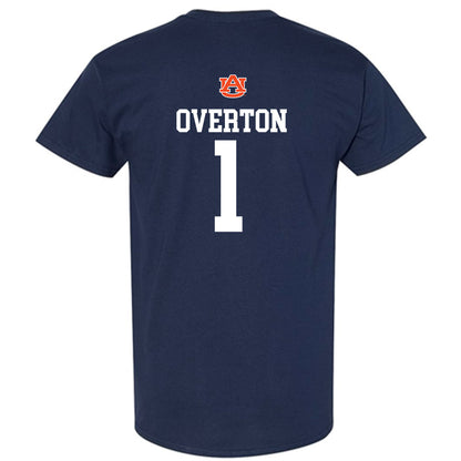 Auburn - NCAA Men's Basketball : Kevin Overton - Replica Shersey T-Shirt-1