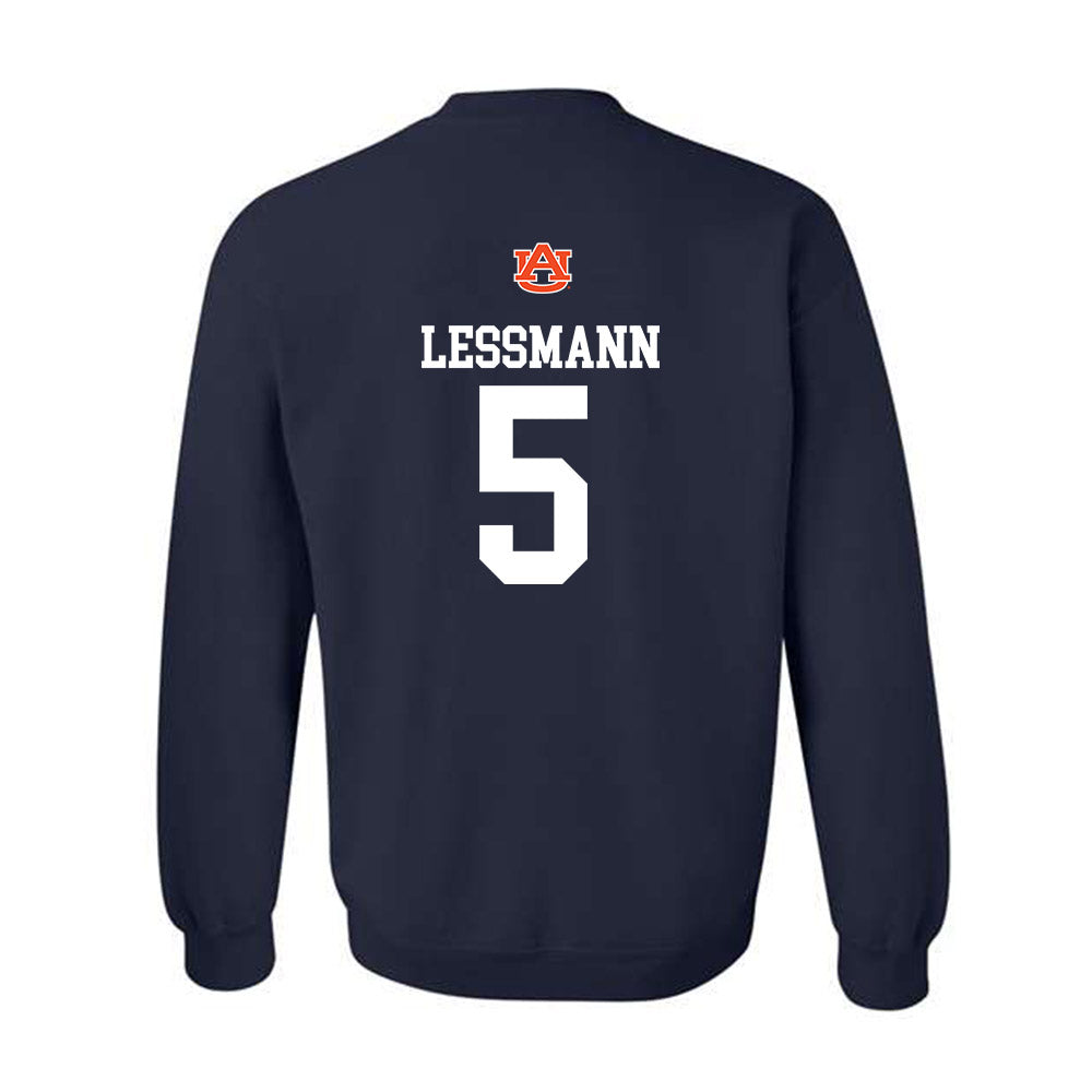 Auburn - NCAA Softball : georgia lessmann - Replica Shersey Crewneck Sweatshirt-1