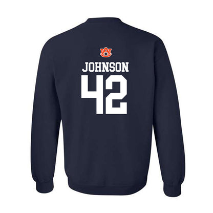 Auburn - NCAA Football : Tate Johnson - Replica Shersey Crewneck Sweatshirt-1