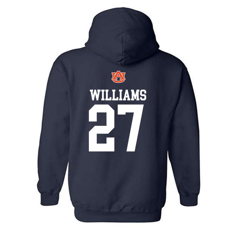 Auburn - NCAA Football : Devin Williams - Replica Shersey Hooded Sweatshirt-1