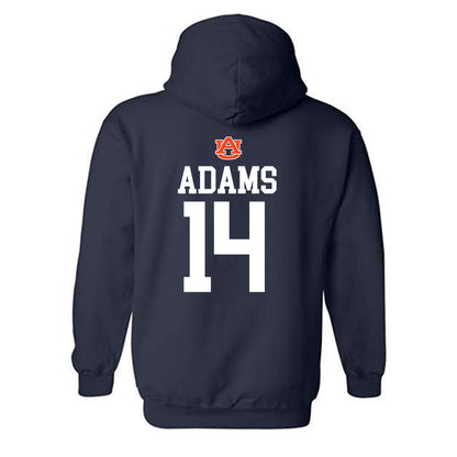 Auburn - NCAA Softball : AnnaLea Adams - Replica Shersey Hooded Sweatshirt-1