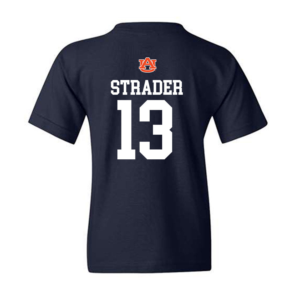 Auburn - NCAA Football : Raion Strader - Replica Shersey Youth T-Shirt-1