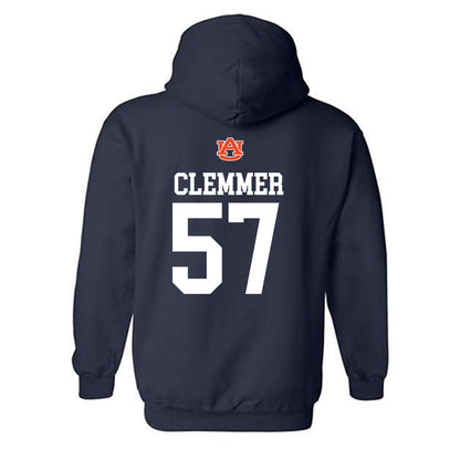 Auburn - NCAA Football : Harrison Clemmer - Replica Shersey Hooded Sweatshirt